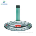 two circuit layer cable oval type membrane switch